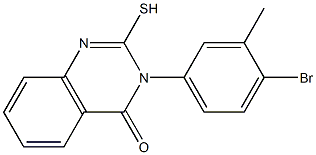 3-(4-bromo-3-methylphenyl)-2-sulfanyl-3,4-dihydroquinazolin-4-one Struktur