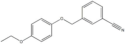 3-(4-ethoxyphenoxymethyl)benzonitrile Struktur