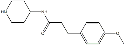 3-(4-methoxyphenyl)-N-(piperidin-4-yl)propanamide Struktur