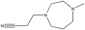 3-(4-methyl-1,4-diazepan-1-yl)propanenitrile Struktur