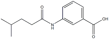 3-(4-methylpentanamido)benzoic acid Struktur