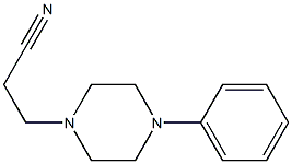 3-(4-phenylpiperazin-1-yl)propanenitrile Struktur