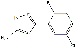 3-(5-chloro-2-fluorophenyl)-1H-pyrazol-5-amine Struktur