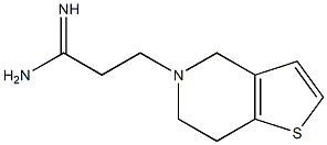 3-(6,7-dihydrothieno[3,2-c]pyridin-5(4H)-yl)propanimidamide Struktur