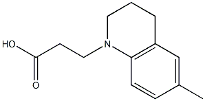 3-(6-methyl-1,2,3,4-tetrahydroquinolin-1-yl)propanoic acid Struktur