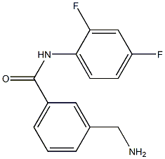 3-(aminomethyl)-N-(2,4-difluorophenyl)benzamide Struktur