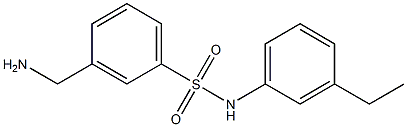 3-(aminomethyl)-N-(3-ethylphenyl)benzenesulfonamide Struktur