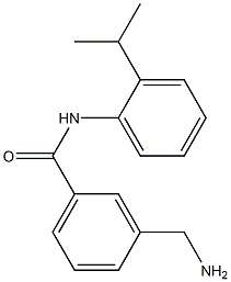 3-(aminomethyl)-N-[2-(propan-2-yl)phenyl]benzamide Struktur