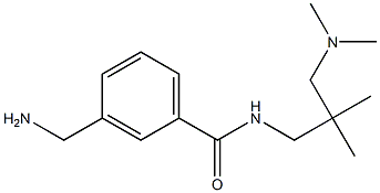 3-(aminomethyl)-N-{2-[(dimethylamino)methyl]-2-methylpropyl}benzamide Struktur