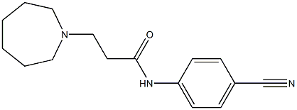 3-(azepan-1-yl)-N-(4-cyanophenyl)propanamide Struktur