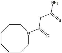 3-(azocan-1-yl)-3-oxopropanethioamide Struktur