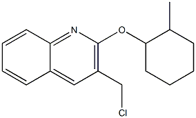 3-(chloromethyl)-2-[(2-methylcyclohexyl)oxy]quinoline Struktur