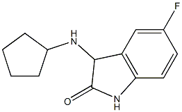 3-(cyclopentylamino)-5-fluoro-2,3-dihydro-1H-indol-2-one Struktur