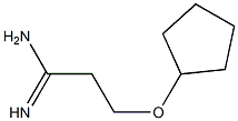 3-(cyclopentyloxy)propanimidamide Struktur