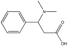 3-(dimethylamino)-3-phenylpropanoic acid Struktur