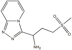 3-(methylsulfonyl)-1-[1,2,4]triazolo[4,3-a]pyridin-3-ylpropan-1-amine Struktur