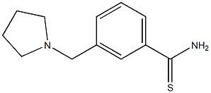 3-(pyrrolidin-1-ylmethyl)benzenecarbothioamide Struktur