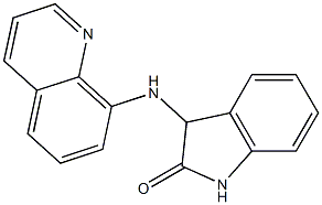 3-(quinolin-8-ylamino)-2,3-dihydro-1H-indol-2-one Struktur