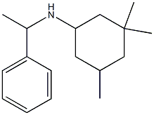 3,3,5-trimethyl-N-(1-phenylethyl)cyclohexan-1-amine Struktur