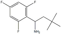 3,3-dimethyl-1-(2,4,6-trifluorophenyl)butan-1-amine Struktur