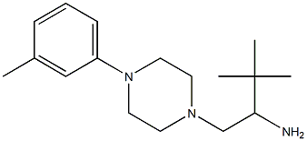 3,3-dimethyl-1-[4-(3-methylphenyl)piperazin-1-yl]butan-2-amine Struktur