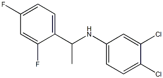 3,4-dichloro-N-[1-(2,4-difluorophenyl)ethyl]aniline Struktur