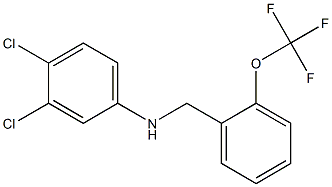 3,4-dichloro-N-{[2-(trifluoromethoxy)phenyl]methyl}aniline Struktur