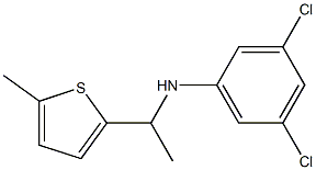 3,5-dichloro-N-[1-(5-methylthiophen-2-yl)ethyl]aniline Struktur