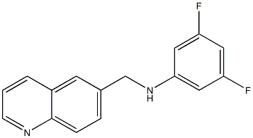 3,5-difluoro-N-(quinolin-6-ylmethyl)aniline Struktur