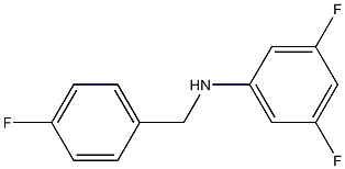 3,5-difluoro-N-[(4-fluorophenyl)methyl]aniline Struktur