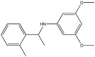 3,5-dimethoxy-N-[1-(2-methylphenyl)ethyl]aniline Struktur