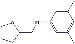 3,5-dimethyl-N-(oxolan-2-ylmethyl)aniline Struktur