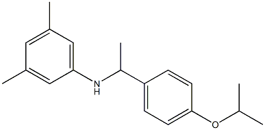 3,5-dimethyl-N-{1-[4-(propan-2-yloxy)phenyl]ethyl}aniline Struktur