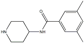 3,5-dimethyl-N-piperidin-4-ylbenzamide Struktur