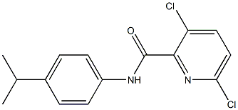 3,6-dichloro-N-[4-(propan-2-yl)phenyl]pyridine-2-carboxamide Struktur