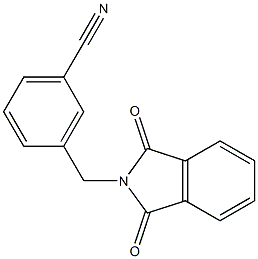 3-[(1,3-dioxo-1,3-dihydro-2H-isoindol-2-yl)methyl]benzonitrile Struktur