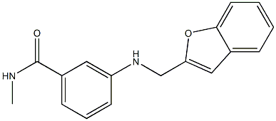 3-[(1-benzofuran-2-ylmethyl)amino]-N-methylbenzamide Struktur