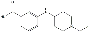 3-[(1-ethylpiperidin-4-yl)amino]-N-methylbenzamide Struktur