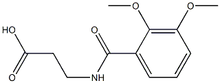 3-[(2,3-dimethoxybenzoyl)amino]propanoic acid Struktur