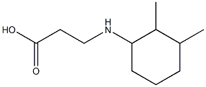 3-[(2,3-dimethylcyclohexyl)amino]propanoic acid Struktur