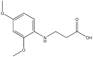 3-[(2,4-dimethoxyphenyl)amino]propanoic acid Struktur