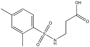 3-[(2,4-dimethylbenzene)sulfonamido]propanoic acid Struktur