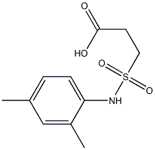 3-[(2,4-dimethylphenyl)sulfamoyl]propanoic acid Struktur