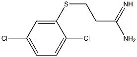 3-[(2,5-dichlorophenyl)sulfanyl]propanimidamide Struktur