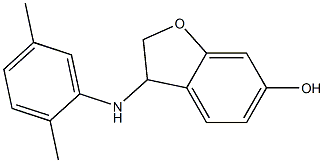 3-[(2,5-dimethylphenyl)amino]-2,3-dihydro-1-benzofuran-6-ol Struktur