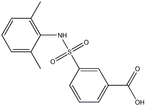 3-[(2,6-dimethylphenyl)sulfamoyl]benzoic acid Struktur