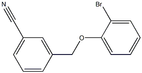 3-[(2-bromophenoxy)methyl]benzonitrile Struktur