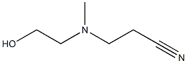 3-[(2-hydroxyethyl)(methyl)amino]propanenitrile Struktur