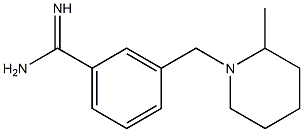 3-[(2-methylpiperidin-1-yl)methyl]benzenecarboximidamide Struktur