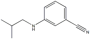 3-[(2-methylpropyl)amino]benzonitrile Struktur